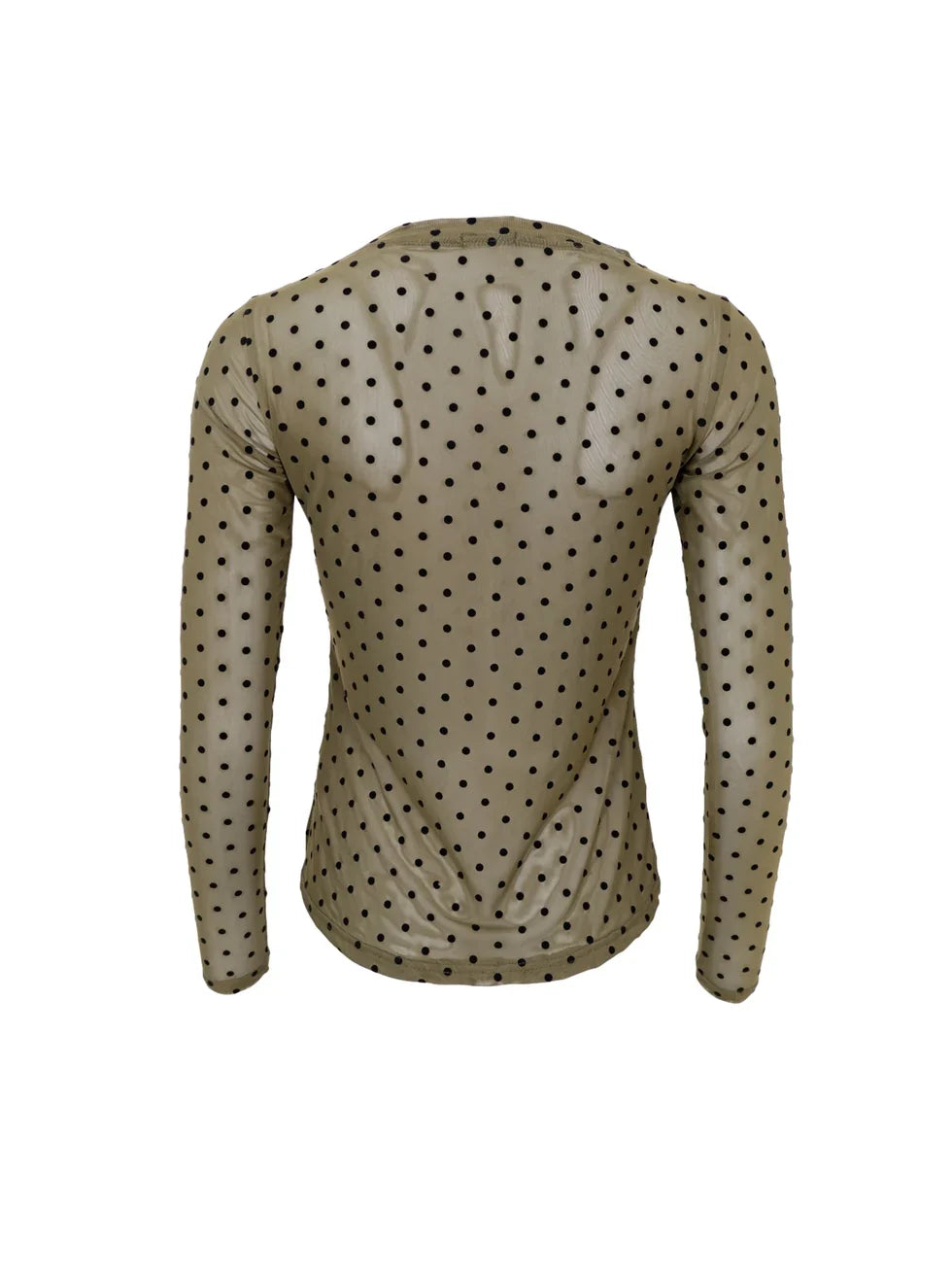 BC Jennie dotted mesh blouse