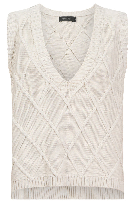 Liora Sleeveless vest bisque by Eb & Ive