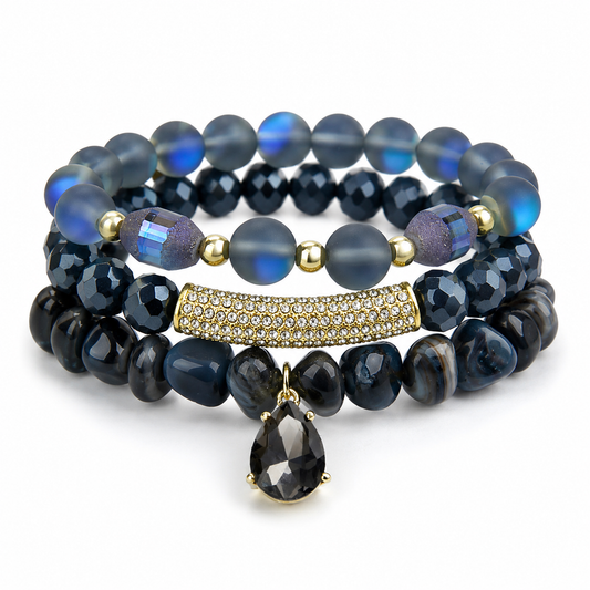 Ensemble de 3 bracelets Indigo