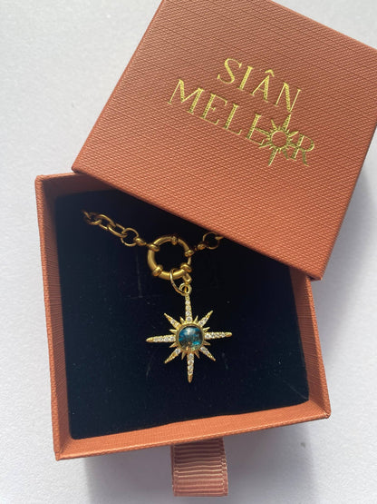 Large star chunky necklace: Satellite