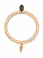 Gold Wing Twilight Charm Bracelet