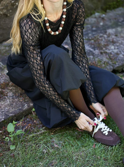 BCDavina Balloon Skirt in Black