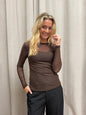 BCJESSIE mesh blouse - Coffee