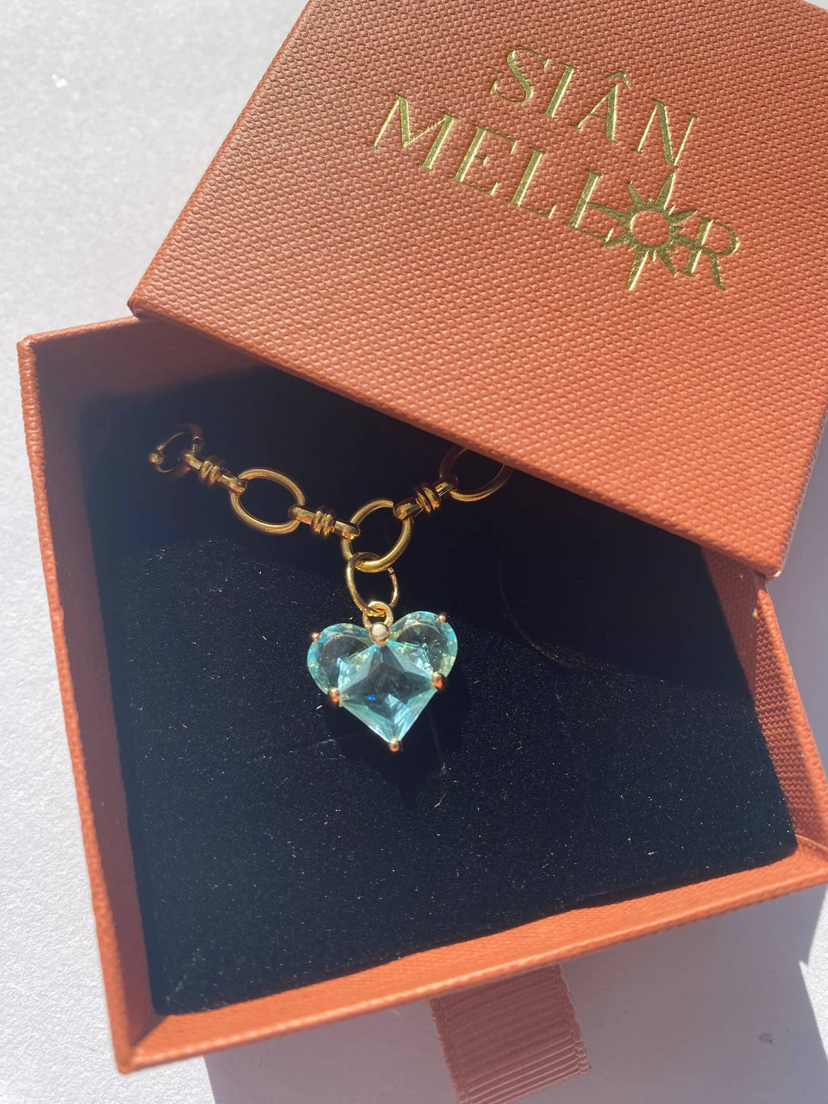 Collier cœur épais : Rose