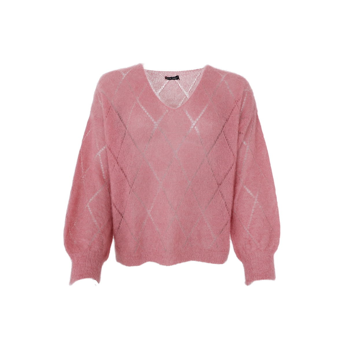Pull Argyle BCjboerk rose chaud