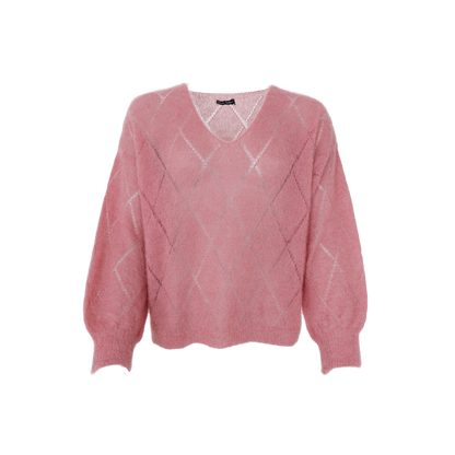 Pull Argyle BCjboerk rose chaud
