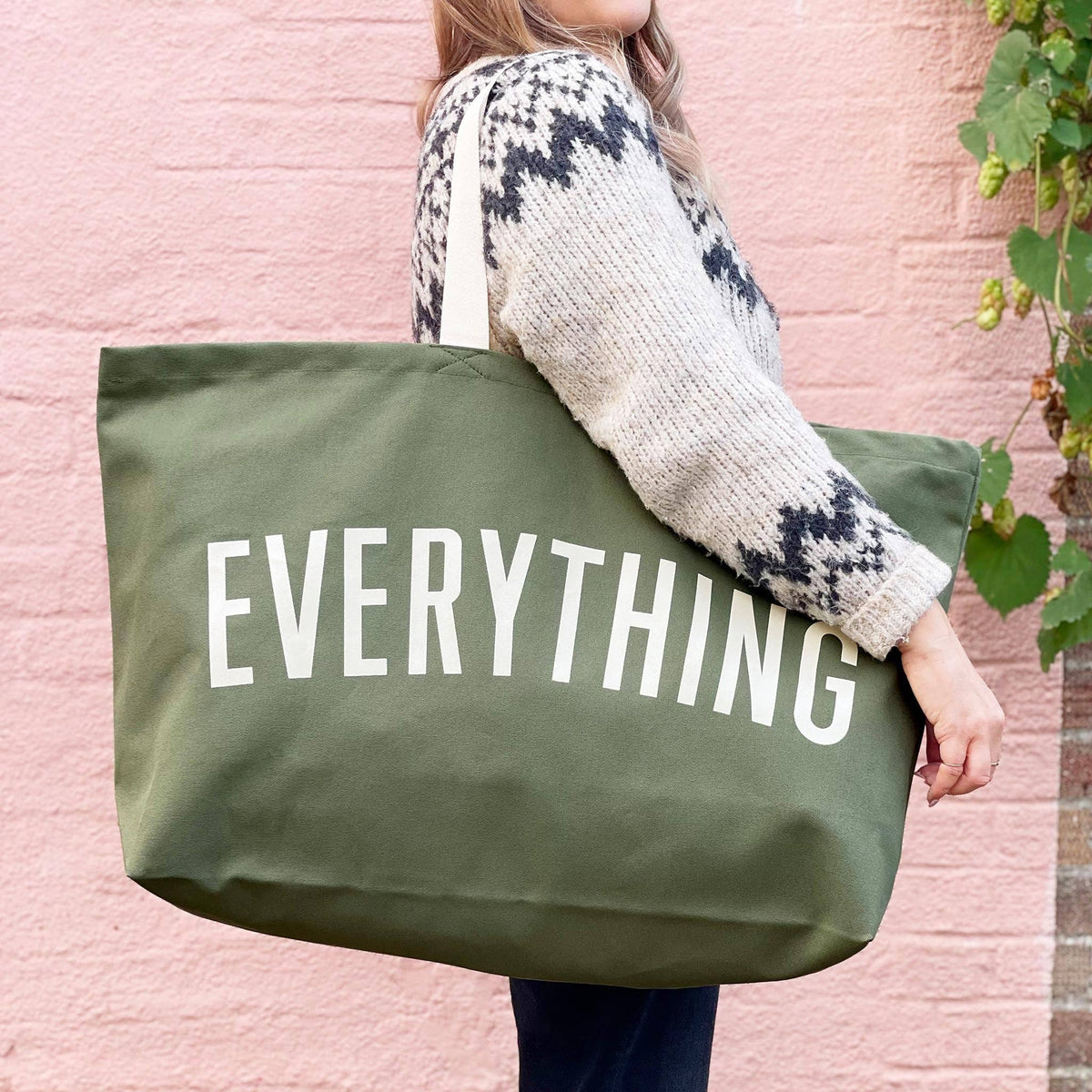 Tout - Sac TRÈS grand vert olive