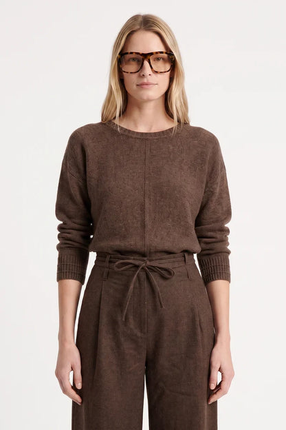 EREANE TROUSERS BROWN