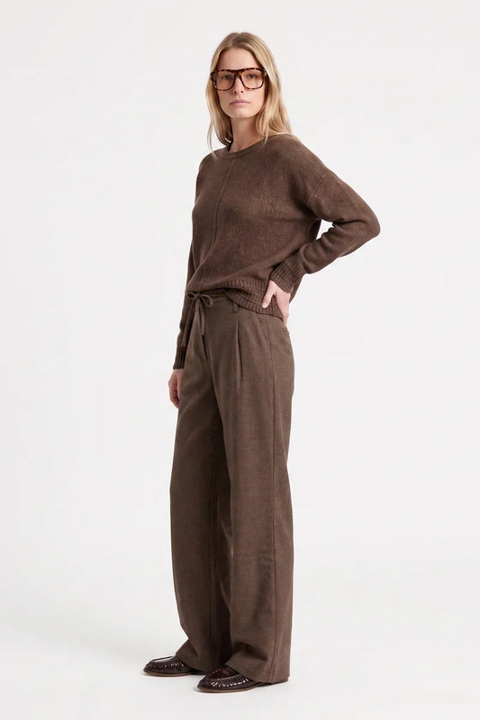 EREANE TROUSERS BROWN