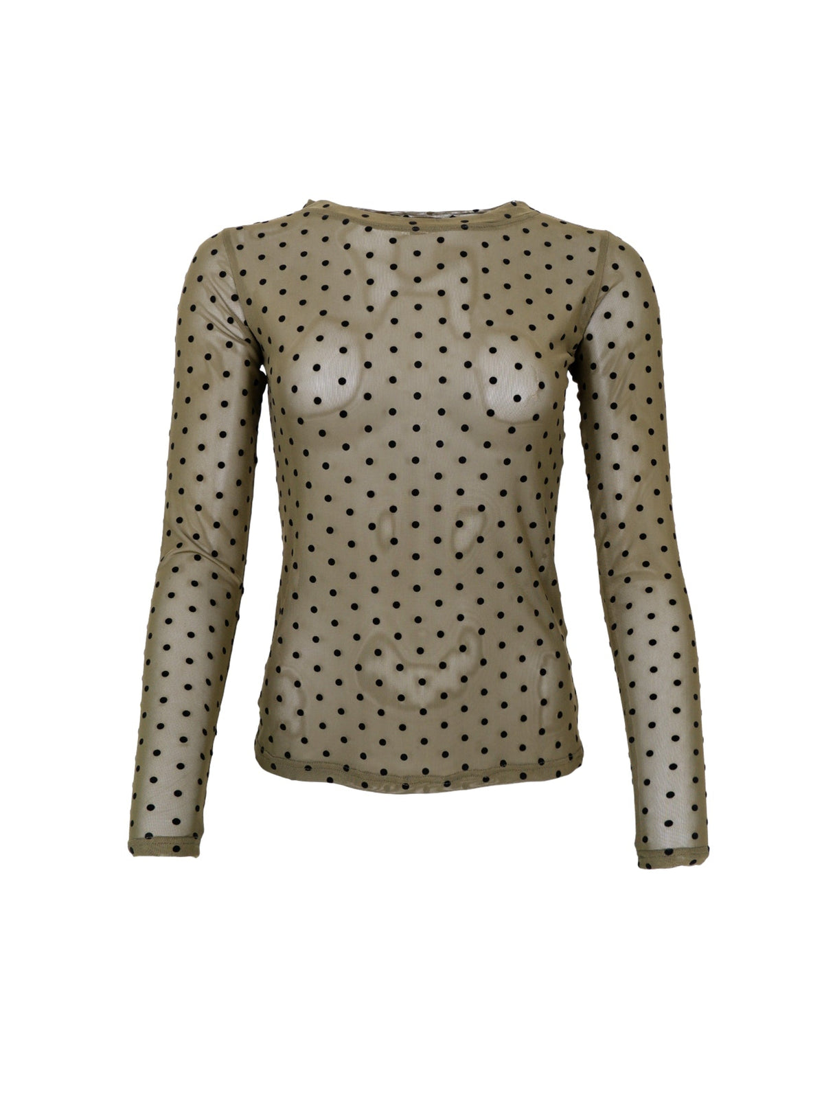 BC Jennie dotted mesh blouse