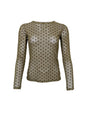 BC Jennie dotted mesh blouse