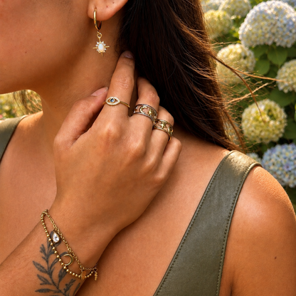 18ct Gold Plated Celestial Charm Bracelet