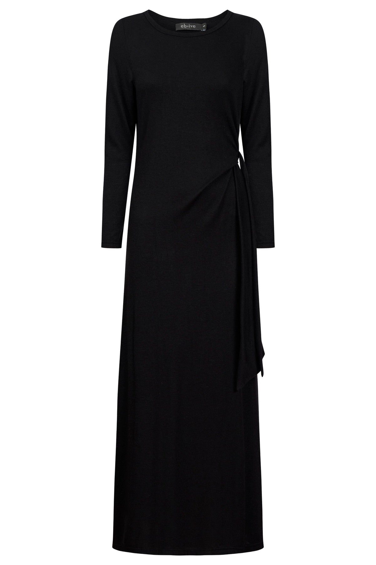Aria side tie maxi dress Eb & Ive in black