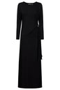 Aria side tie maxi dress Eb & Ive in black