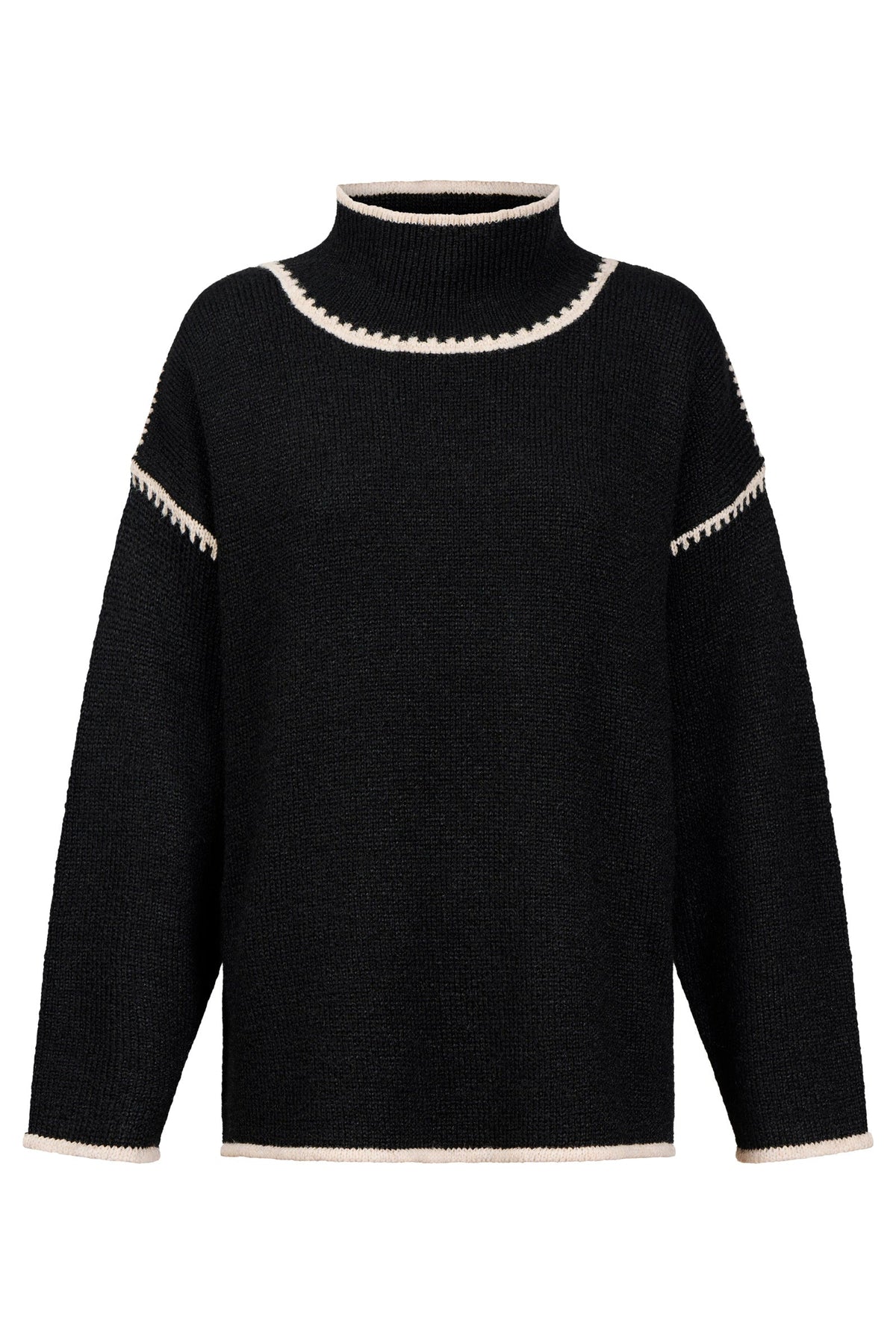 Pull Orin noir/dune Eb & Ive