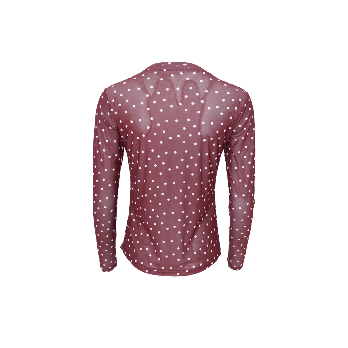 BCAnnie mesh dot blouse plum